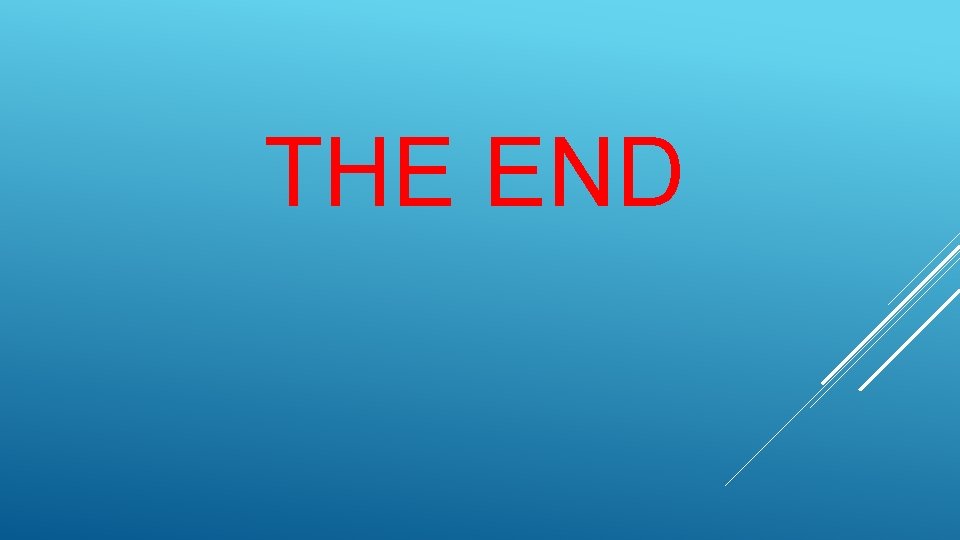 THE END 