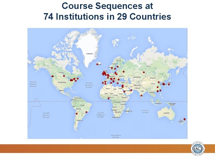 Course Sequences at 74 Institutions in 29 Countries 