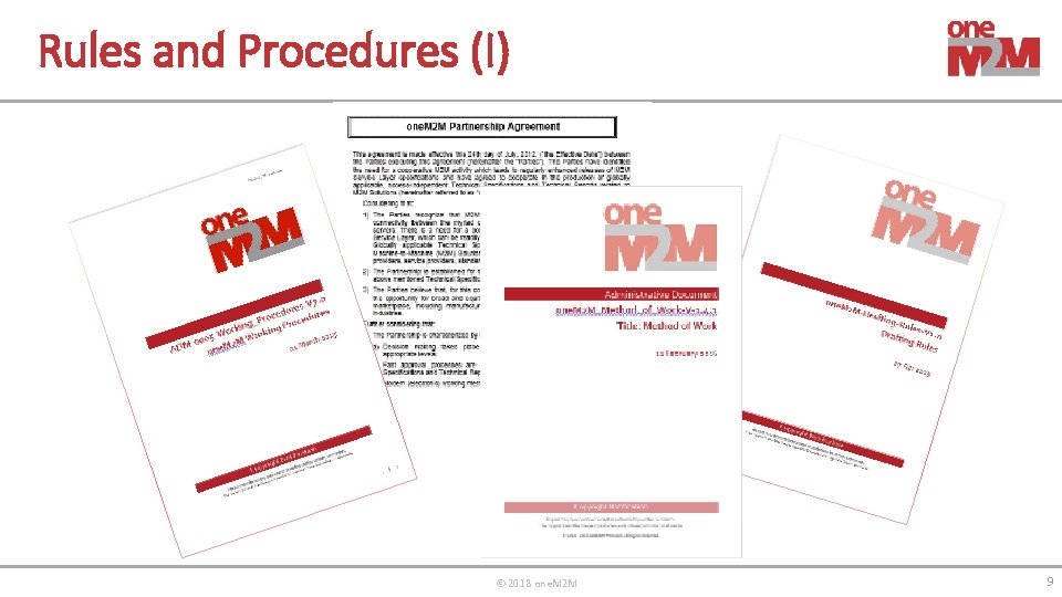 Rules and Procedures (I) © 2018 one. M 2 M 9 