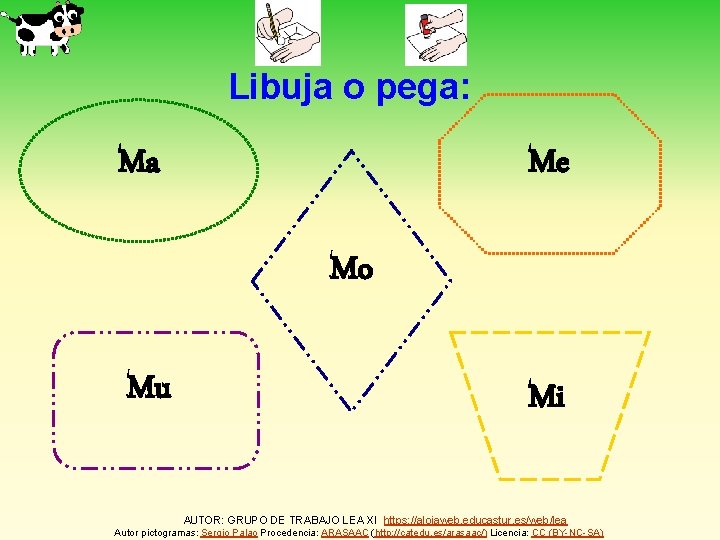 Libuja o pega: Me Ma Mo Mu Mi AUTOR: GRUPO DE TRABAJO LEA XI