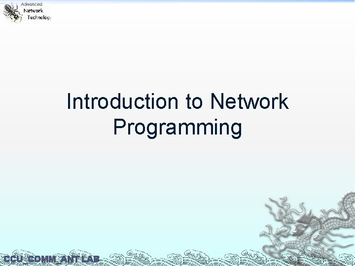 Introduction to Network Programming CCU_COMM_ANT LAB 