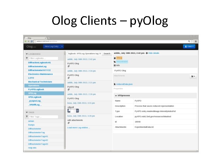 Olog Clients – py. Olog 