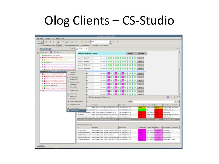 Olog Clients – CS-Studio 