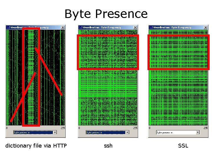 Byte Presence dictionary file via HTTP ssh SSL 