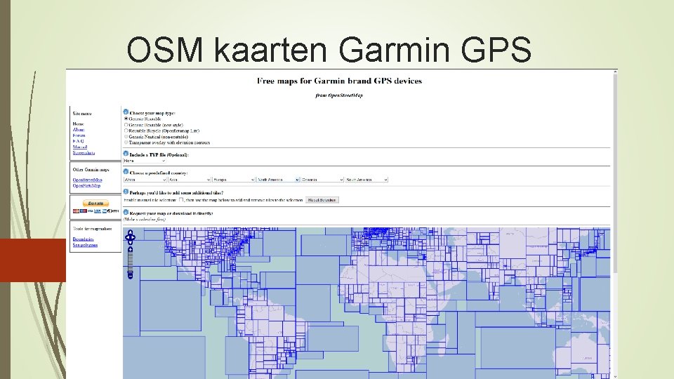 OSM kaarten Garmin GPS 