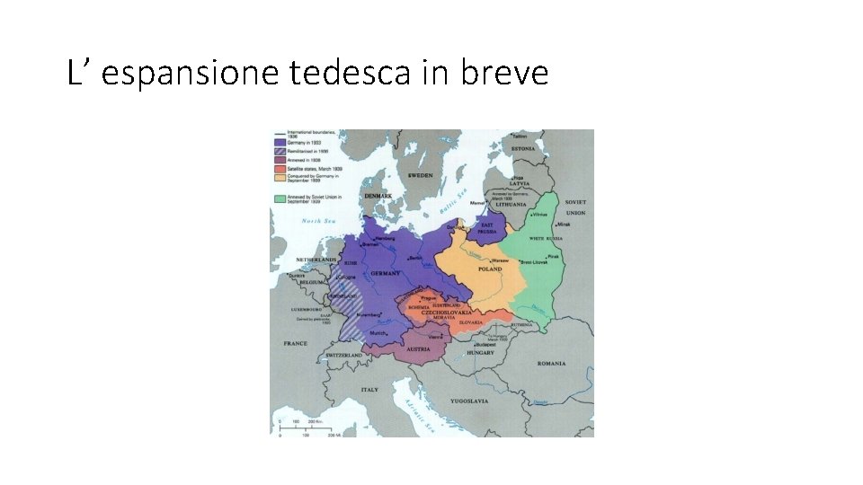 L’ espansione tedesca in breve 