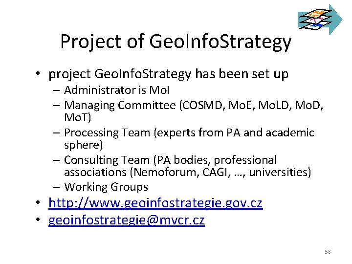 Project of Geo. Info. Strategy • project Geo. Info. Strategy has been set up