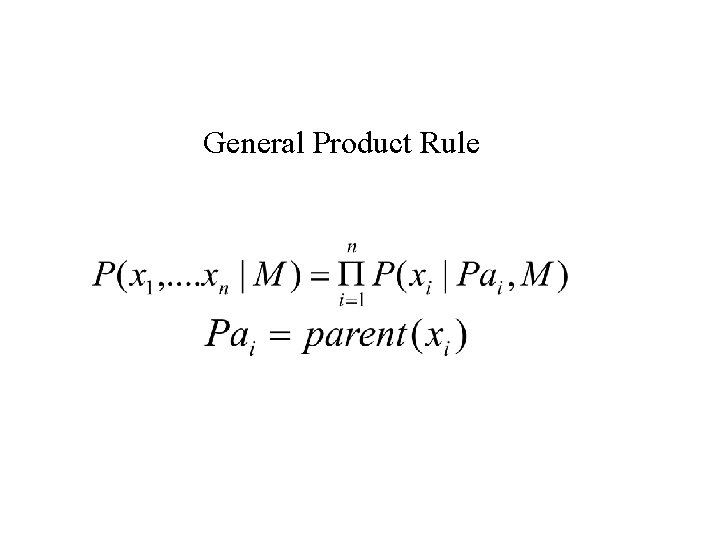 General Product Rule 