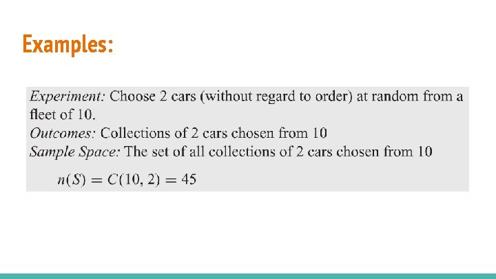 Examples: 