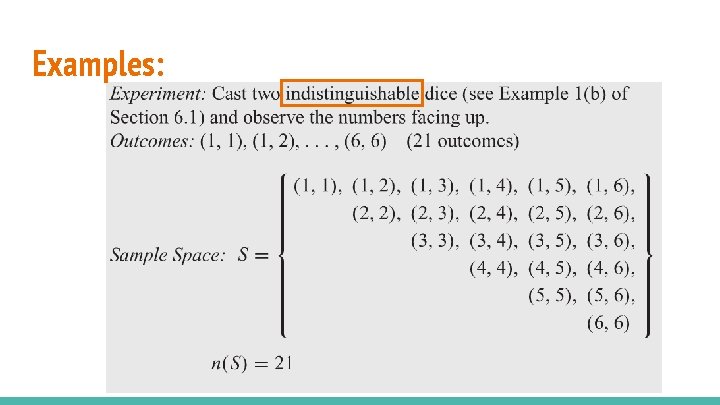 Examples: 