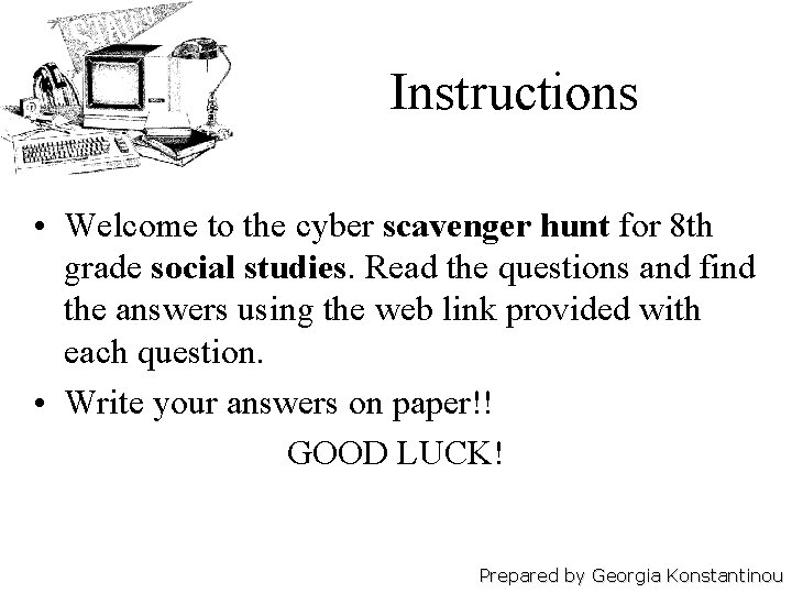 Social Studies 8 th Grade Prepared by