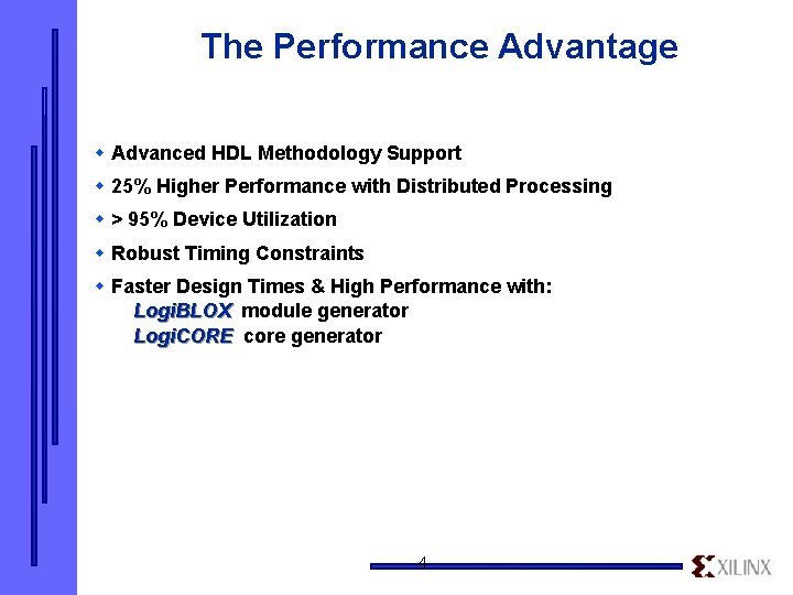 Xilinx Alliance Series Release 1 4 Features Benefits