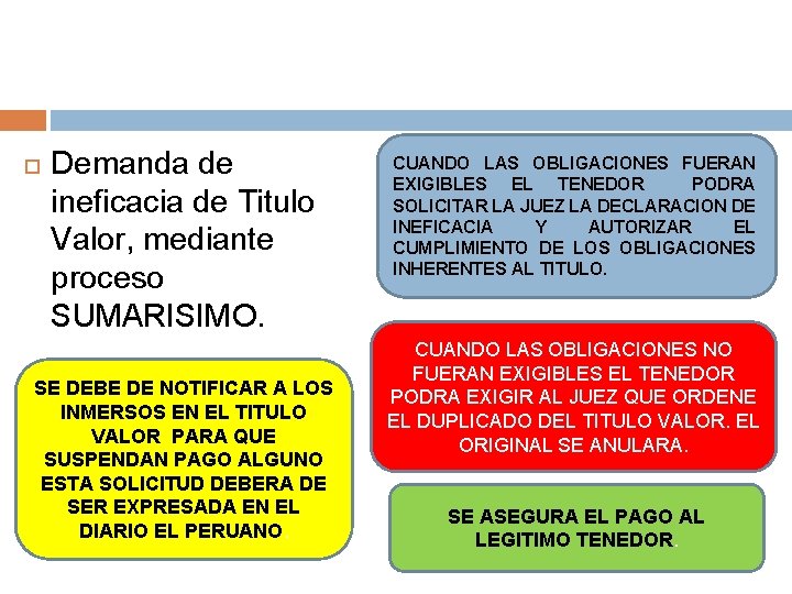  Demanda de ineficacia de Titulo Valor, mediante proceso SUMARISIMO. SE DEBE DE NOTIFICAR