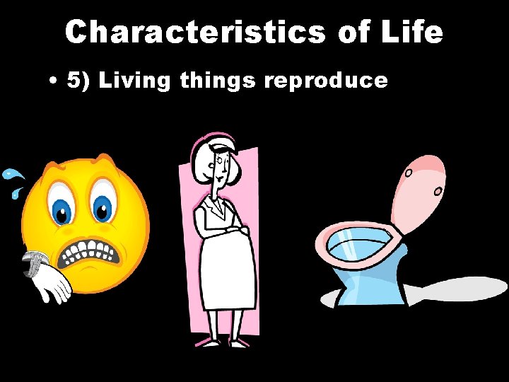 Characteristics of Life • 5) Living things reproduce 
