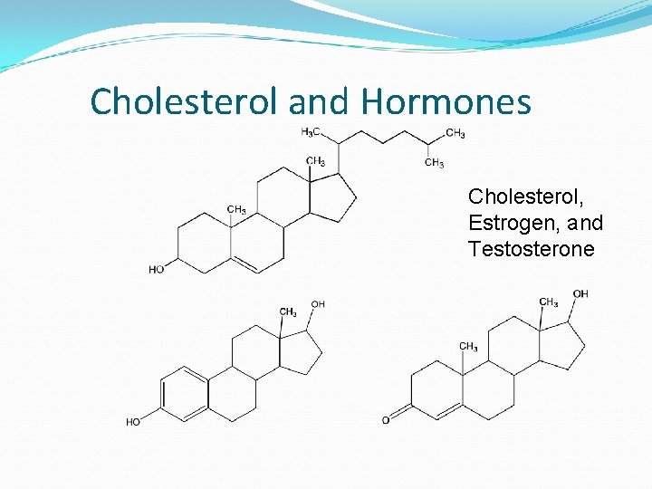 Cholesterol and Hormones Cholesterol, Estrogen, and Testosterone 