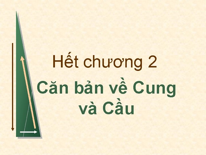 Hết chương 2 Căn bản về Cung và Cầu 