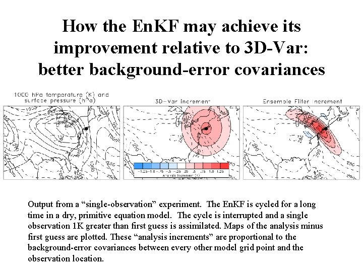 How the En. KF may achieve its improvement relative to 3 D-Var: better background-error