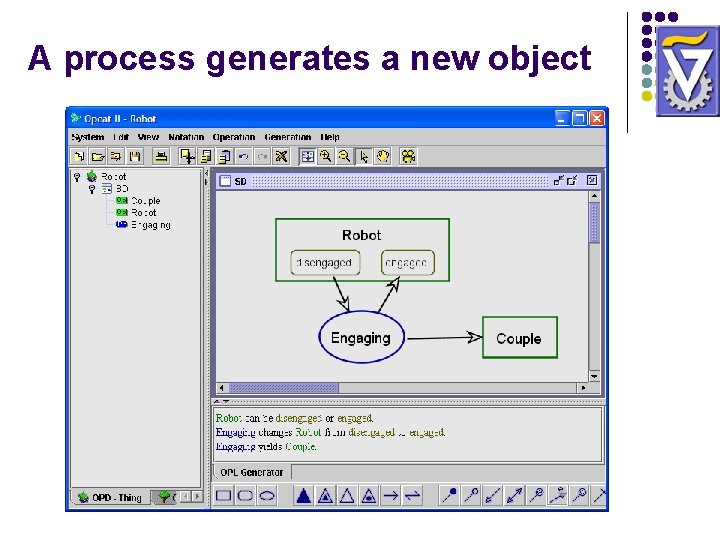 A process generates a new object A process generates a new object
