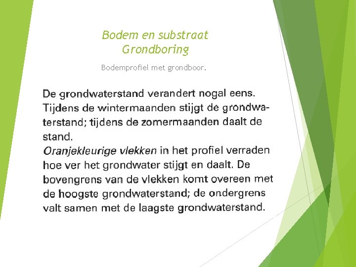 Bodem en substraat Grondboring Bodemprofiel met grondboor. 