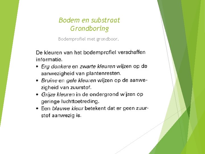 Bodem en substraat Grondboring Bodemprofiel met grondboor. 