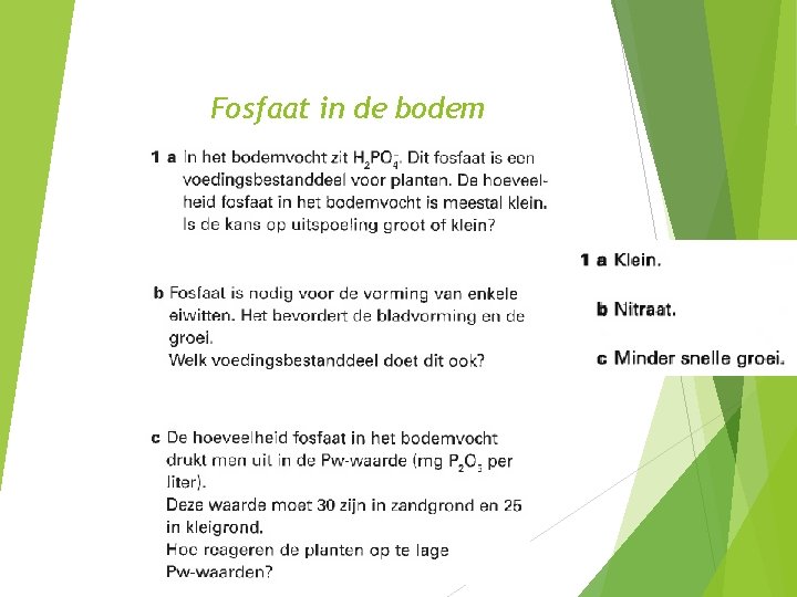 Fosfaat in de bodem 