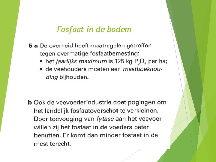 Fosfaat in de bodem 