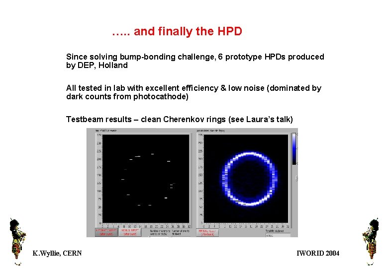 …. . and finally the HPD Since solving bump-bonding challenge, 6 prototype HPDs produced