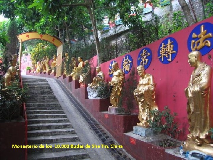 Monasterio de los 10, 000 Budas de Sha Tin, China 