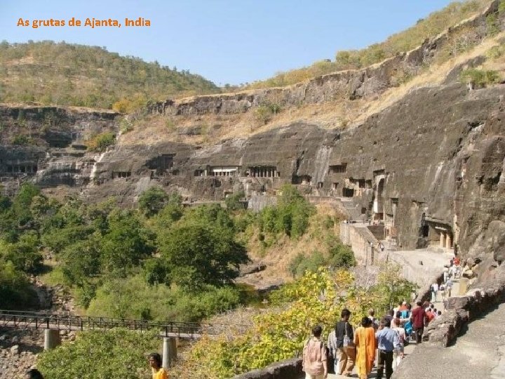 As grutas de Ajanta, India 