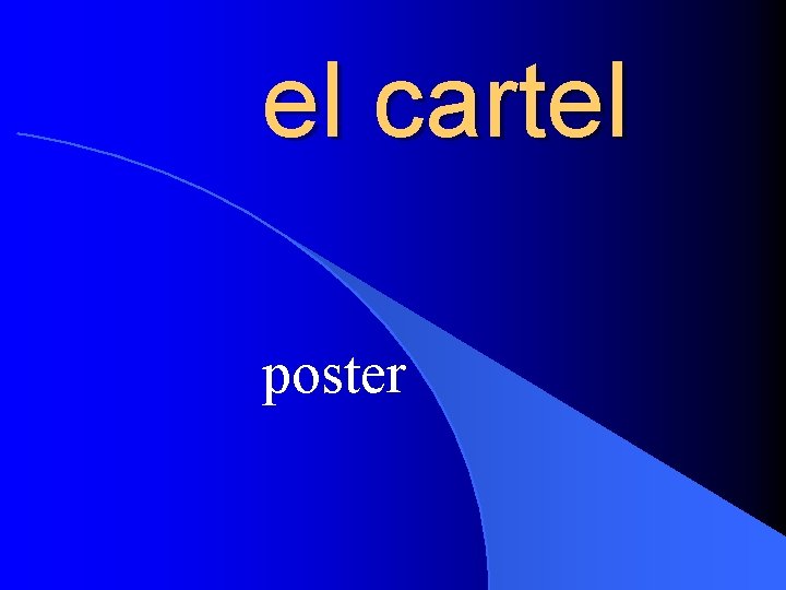 el cartel poster 