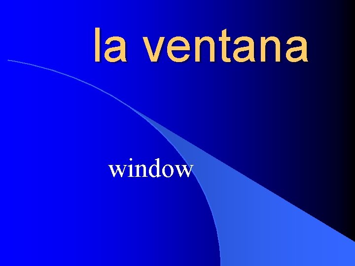 la ventana window 