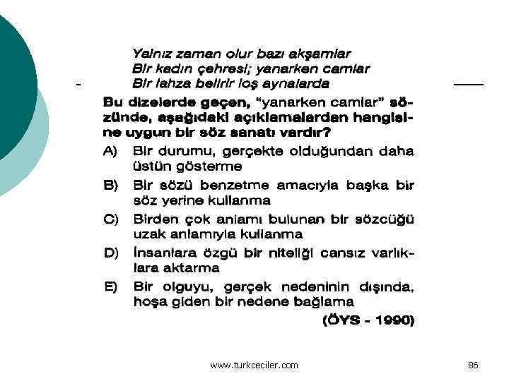 www. turkceciler. com 86 