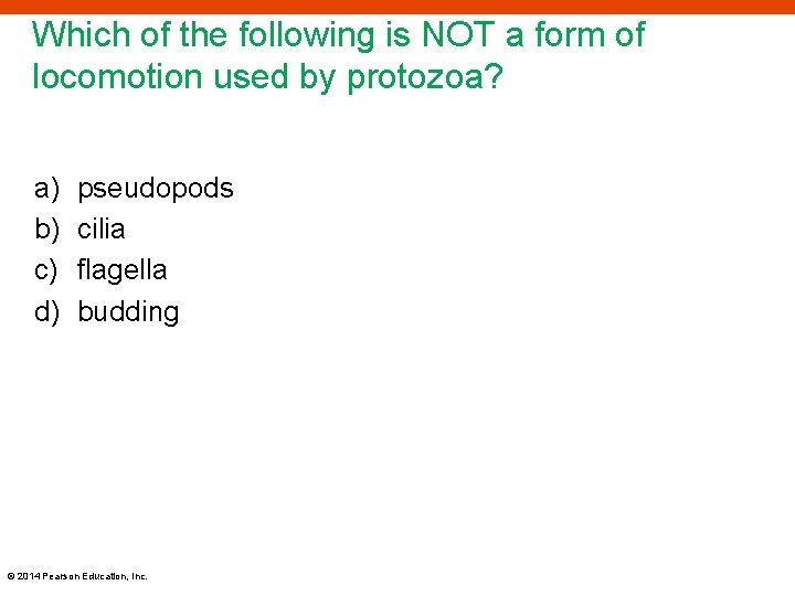 Which of the following is NOT a form of locomotion used by protozoa? a)