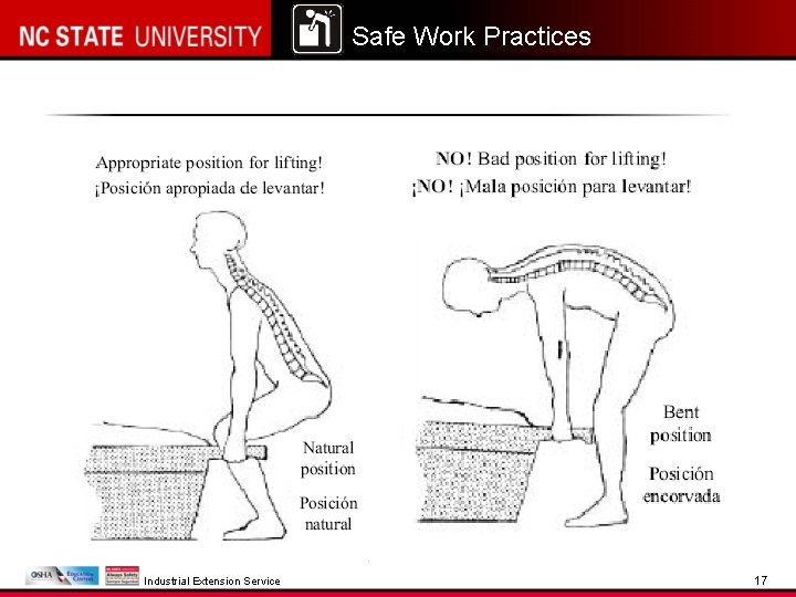 Safe Work Practices Industrial Extension Service 17 