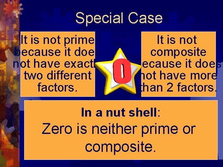 Special Case It is not prime because it does not have exactly two different