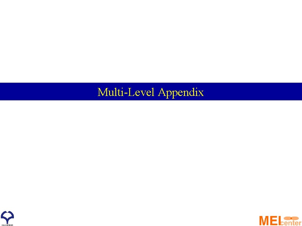 Multi-Level Appendix 