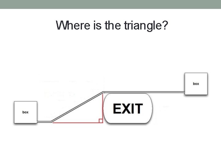 Where is the triangle? 