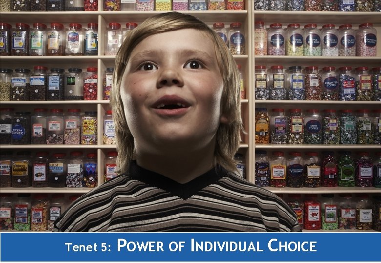 Tenet 5: POWER OF INDIVIDUAL CHOICE 