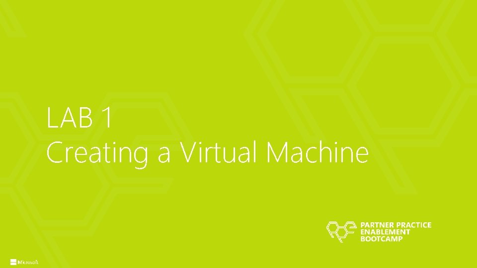 LAB 1 Creating a Virtual Machine 