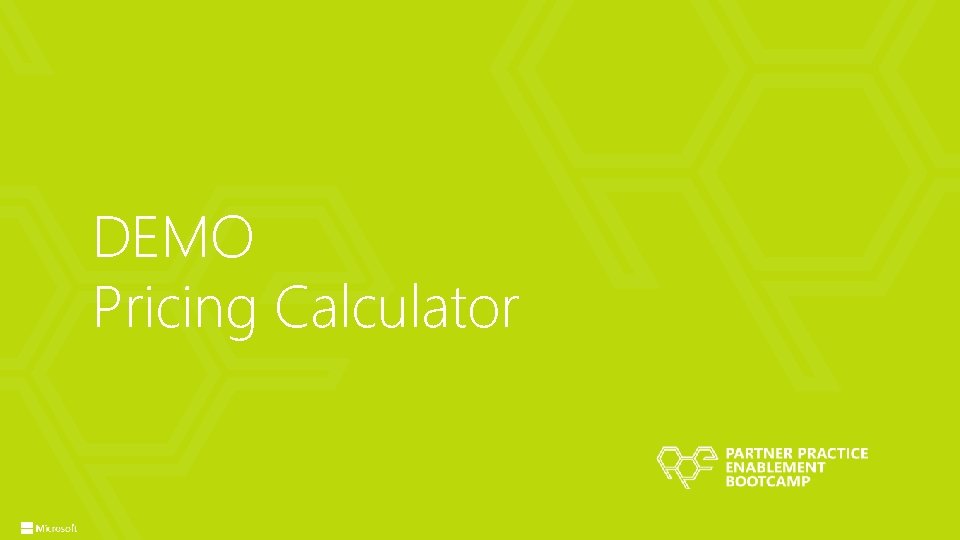 DEMO Pricing Calculator 