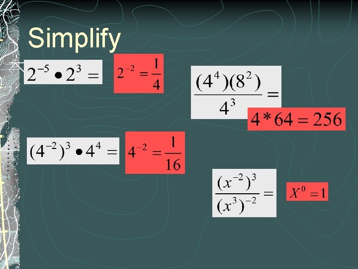 Simplify 