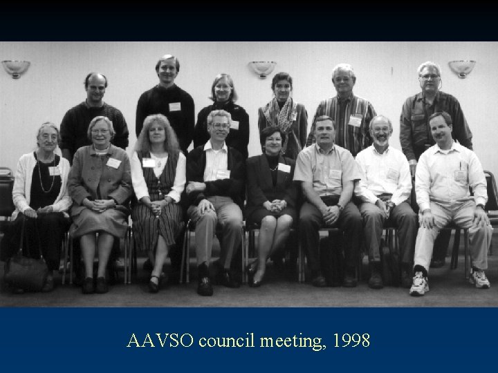 AAVSO council meeting, 1998 