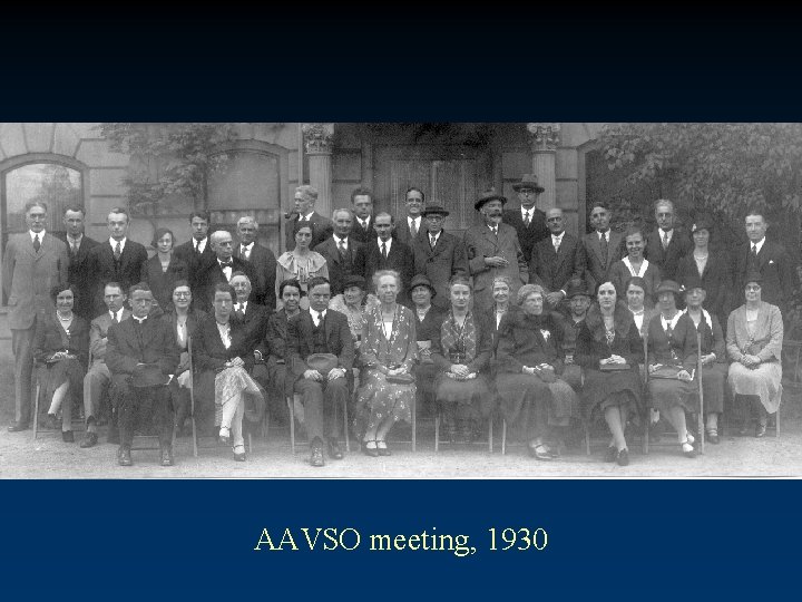 AAVSO meeting, 1930 