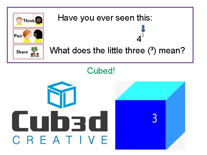 Have you ever seen this: 3 4 What does the little three (³) mean?