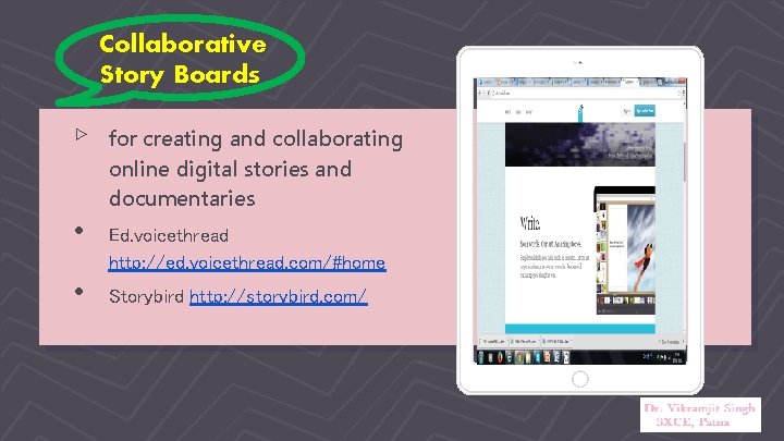 Collaborative Story Boards ▹ • • for creating and collaborating online digital stories and
