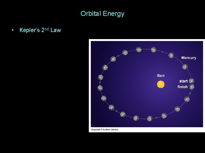 Orbital Energy • Kepler’s 2 nd Law 