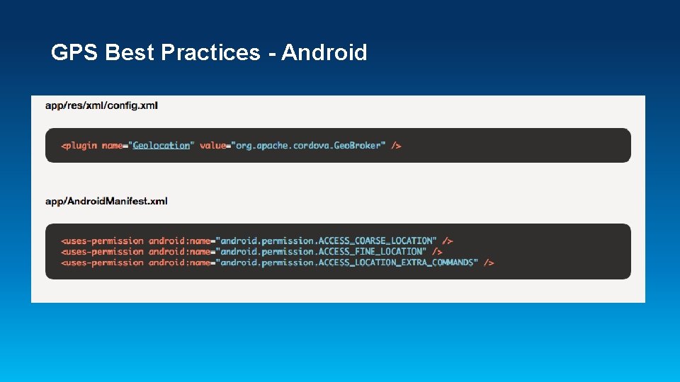 GPS Best Practices - Android 