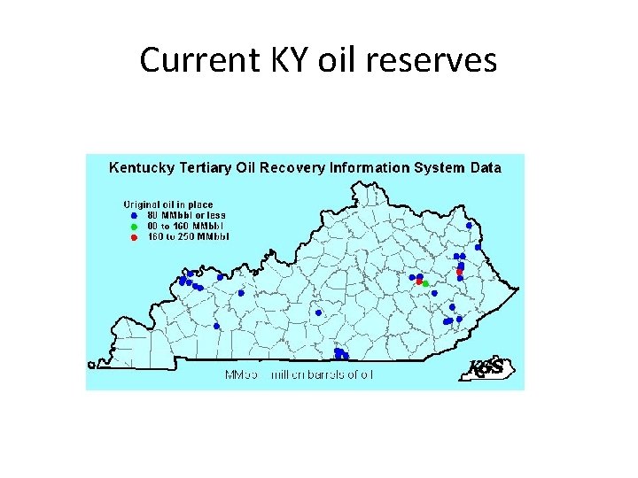 Current KY oil reserves 