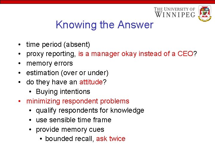 Knowing the Answer • • • time period (absent) proxy reporting, is a manager