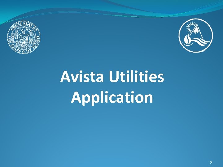 Avista Utilities Application 9 